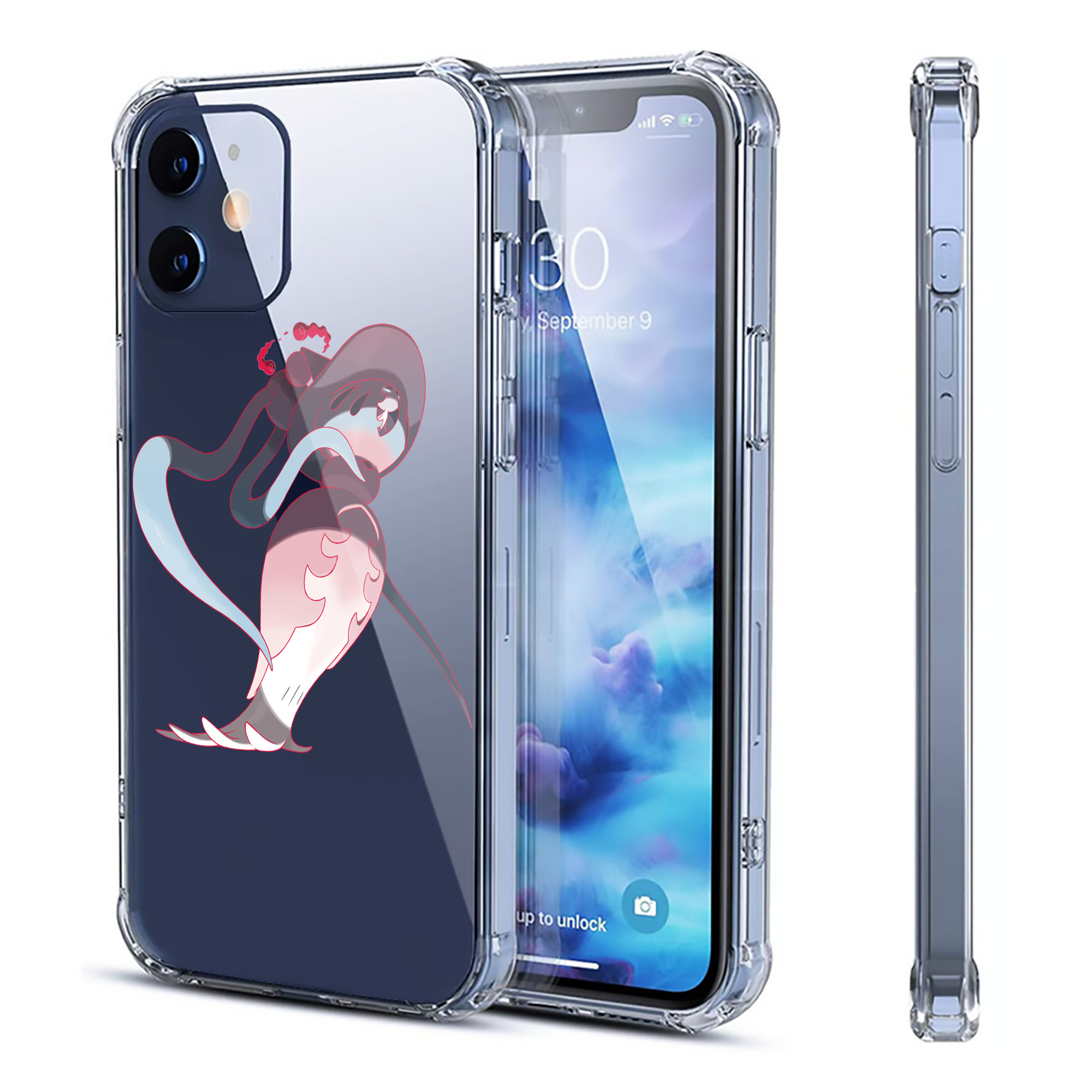 （画像用） ポケットモンスター Pokémon 【iPhone 12シリーズ対応】透明スマホケース（クリアソフトケース）